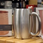 Stainless steel and copper mugs/pints, Harmons Grocery