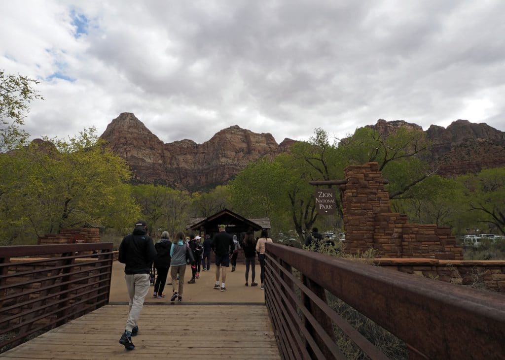 Zion NP South Entrance - Copyright Crafty Beer Girls
