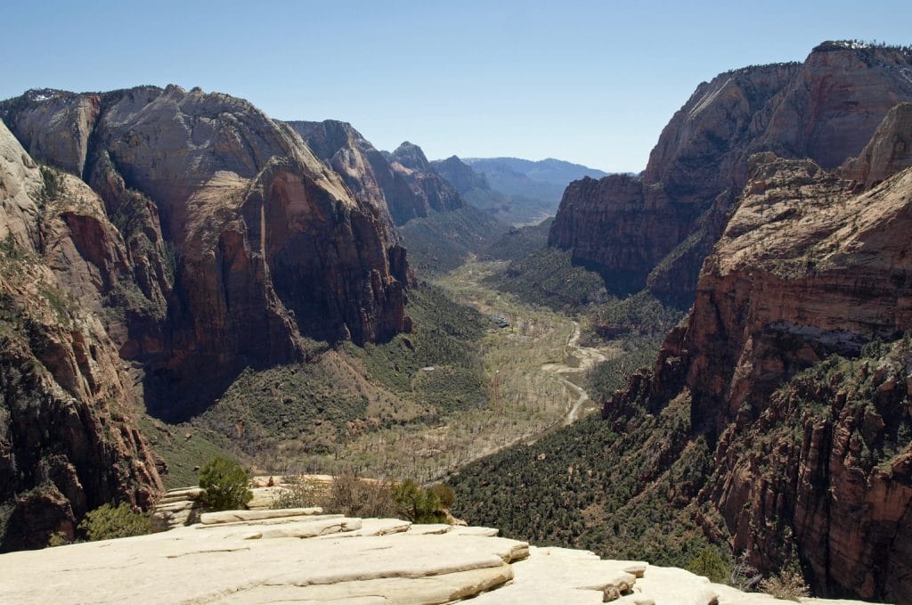 The view from Angel's Landing in Zion NP