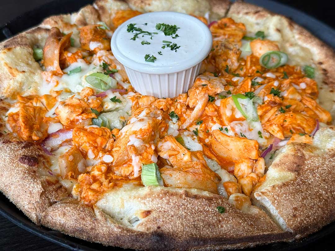 Wood-Fired Buffalo Chicken Pizza