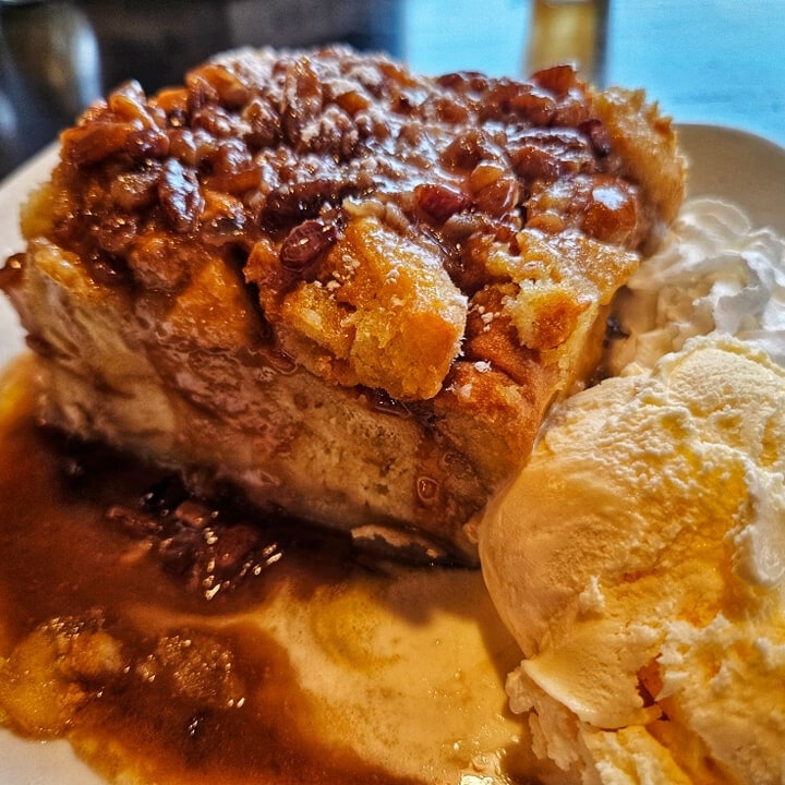 Apple Pecan Bread Pudding Souffle